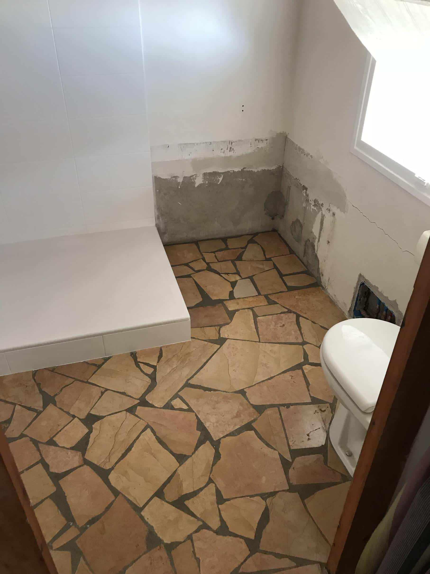 pinaud maçonnerie île de ré dallage carrelage salle de bains