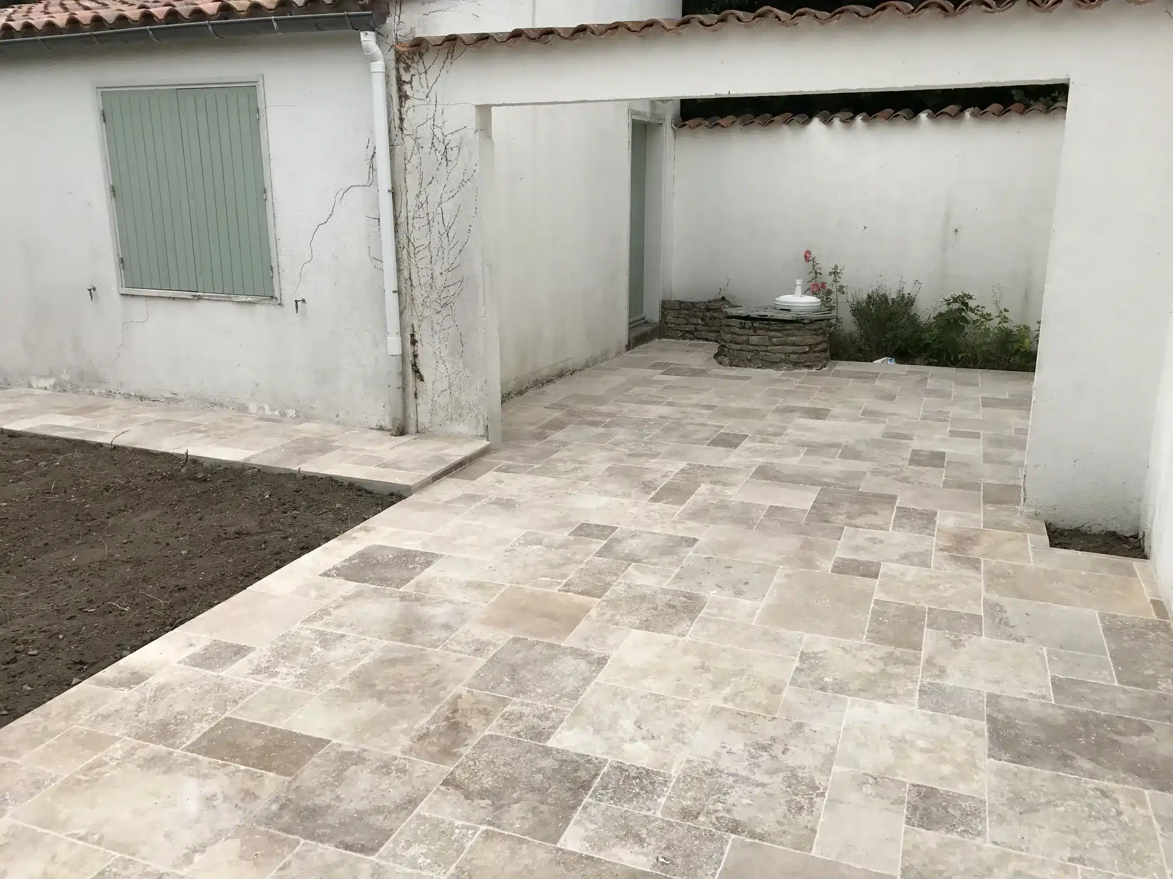 pinaud maçonnerie île de ré dallage carrelage salle de bains